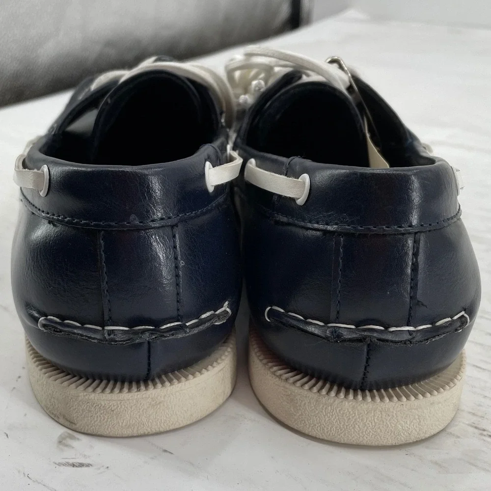 Club Room Mens Boat Shoes Navy Blue Good